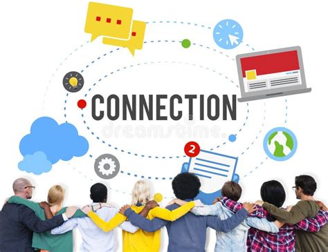 Connection Community Teamwork Technology Concept Stock Image Image Of