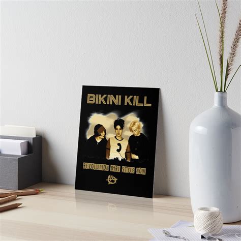 Vintage Bikini Kill Art Gift Music Art Board Print By BoothLauren Redbubble
