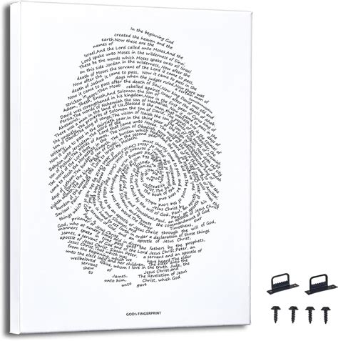 Amazon Gods Fingerprint Artwork Framed Christian Scripture Wall