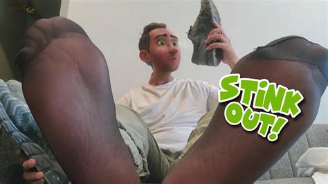 STEP GAY DAD STINK OUT TRAINING IN BLACK SHEER SOCKS IS CAUSING A HUGE STINK IN THE LOCAL