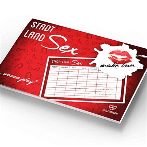 Hosenschnecke Stadt Land Sex Extrem Lustiges Party Spiel DIN A Format Stadt Land Fluss