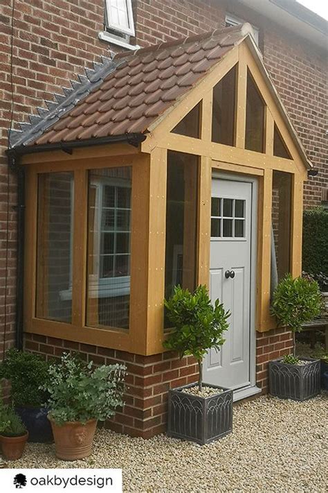 Beautiful Bespoke Glazed Oak Porch In Porch Design Cottage