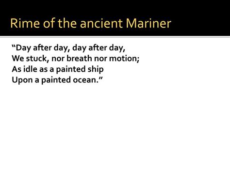 Ppt The Rime Of The Ancient Mariner Powerpoint Presentation Free