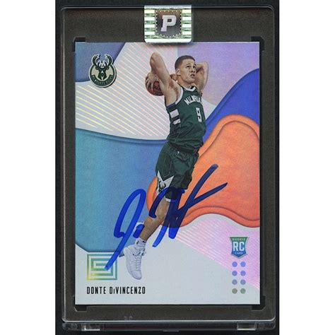 Donte DiVincenzo Signed 2018 19 Panini Status 168 RC PA Encapsulated