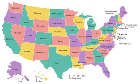 Geo Map - United States of America Map | Map of USA States | Map of ...