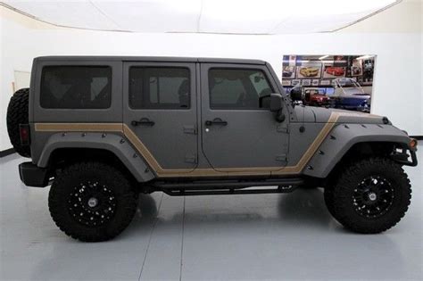 13 Jeep Wrangler 4x4 Custom Kevlar Lifted Leather