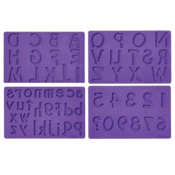 Moldes De Silicone Alfabeto Letras N Meros Cakedreams Wilton