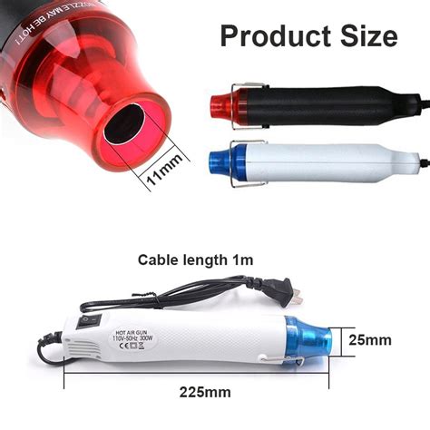 220V 300W Portable Electric DlY Mini Heat Gun Tool Hot Air Gun With Supporting Seat Shopee