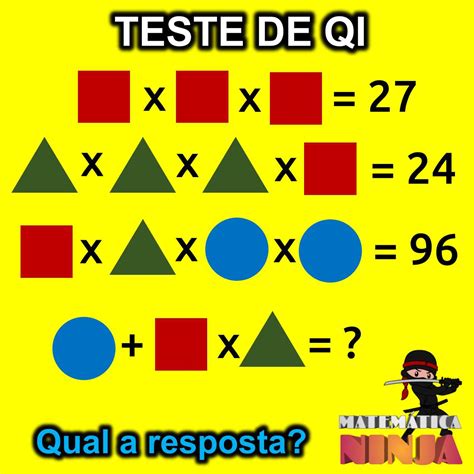 Teste De Qi Sistema De Equa Es Das Formas