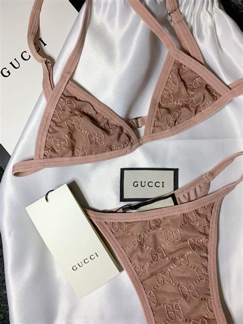 Gucci Embroidered Lingerie Set Luxury Apparel On Carousell