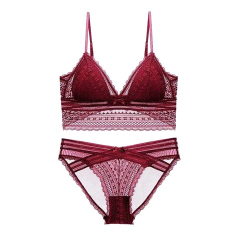 Ytianh Sexy Bra Underwear Set For Women Women Sexy Thin Cup Lace