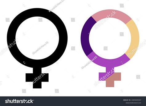 Female Sex Symbol Icon Set Female Stock Vector Royalty Free Shutterstock