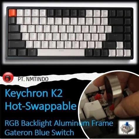Jual Best Sale Keychron K V Hot Swappble Rgb Backlight Aluminum Frame Blue Switch Di Seller