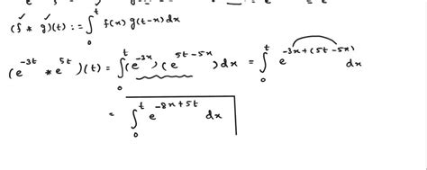 Solved 3t 5t Calculate E E Where Denotes Convolution Set Up The