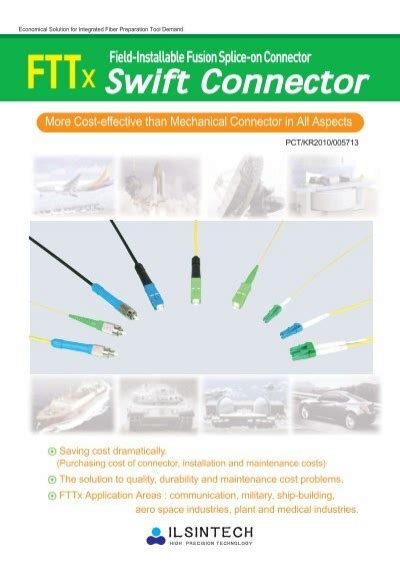 Field Installable Fusion Splice On Connector America Ilsintech