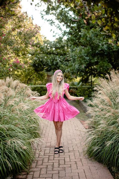 Super Cute Hot Pink Senior Photos Pink Photoshoot