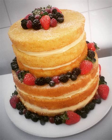 Naked Cake De Frutas Vermelhas No Elo Barbara Spinelli Bd