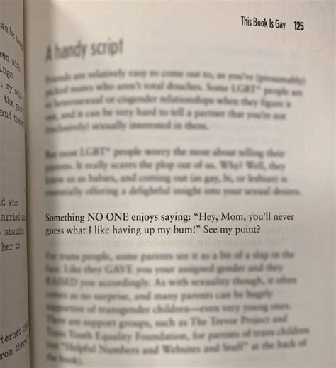 My Favorite Sentence From An Incredibly Gay Book This Book Is Gay R Gay
