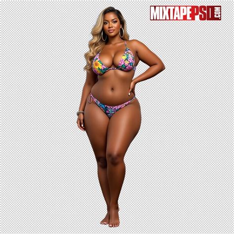 Sexy Black Full Body Bikini Model 11 MixtapePSD