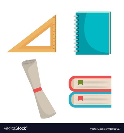Education Set Line Icons Royalty Free Vector Image