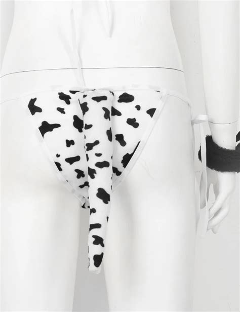 Womens Cute Anime Cow Cosplay Costume Japanese Style Bikini Roleplay Lingerie Set Buy Womens