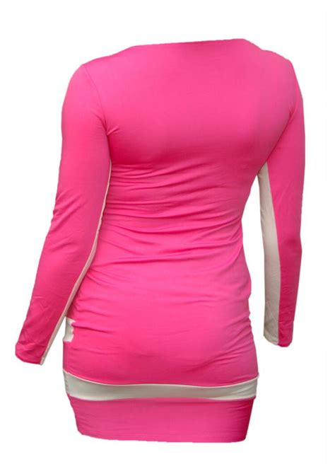 Pink Nude Sexy Flattering Bodycon Dress Emfed