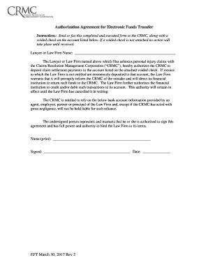 Fillable Online Fillable Online Electronic Fund Transfer Agreement