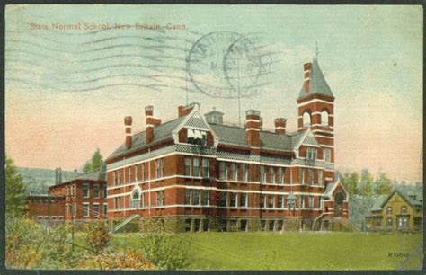 State Normal School At New Britain Ct Postcard 1912