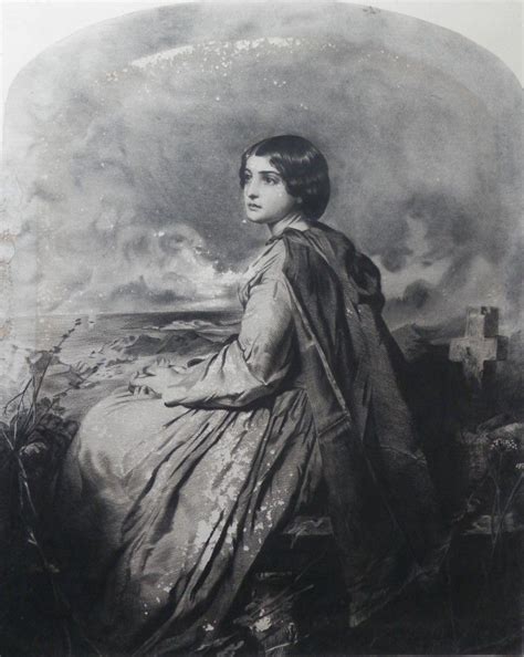 Evangeline Poem By Thomas Wandsworth Longfellow Charcoal Drawing