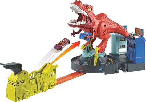 HOT WHEELS CITY TOR WYRZUTNIA RAMPA T REX DINOZAUR 12396718523 Oficjalne Archiwum Allegro