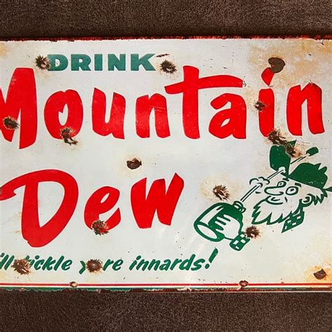 Vintage Mountain Dew Sign Etsy