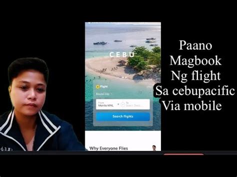 Paano Magpabook Ng Ticket Sa Cebu Pacific Online Using Mobile Youtube