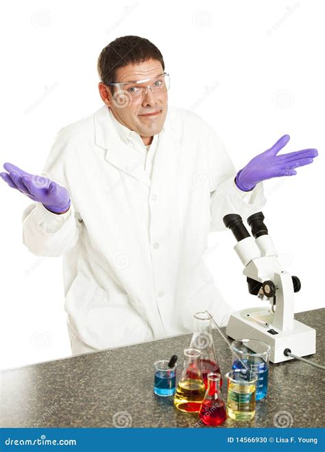 Wissenschaftler gibt auf stockfoto. Bild von labor, entdeckung - 14566930