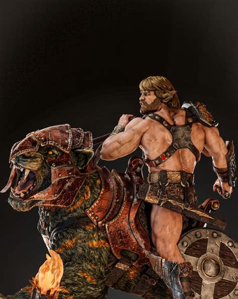 He Man Statue 3d Stl Files He Man 16 Scale Hq Figure 3d Print Files