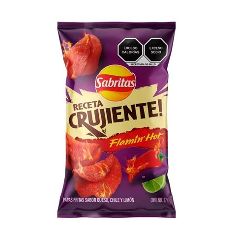 Papas Sabritas Receta Crujiente Flaming Hot Gr Soriana