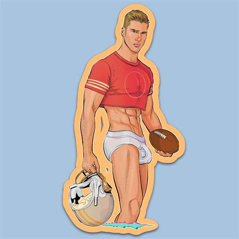 KYLE Gay Art HQ Vinyl Sticker Sexy Hunk Men Tighty Whities Etsy