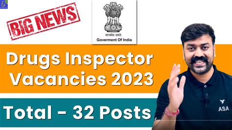 Drug Inspector Vacancy 2023 Di 32 Posts Pharma Affinity
