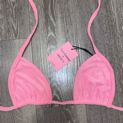 Juicy Couture Pink Bikini Top Y2k Depop