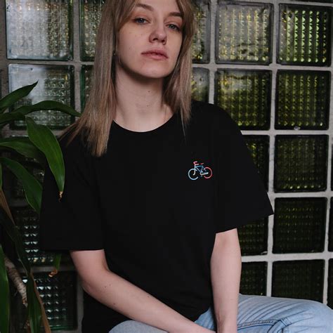 Футболка it's my!bike черная с велосипедом