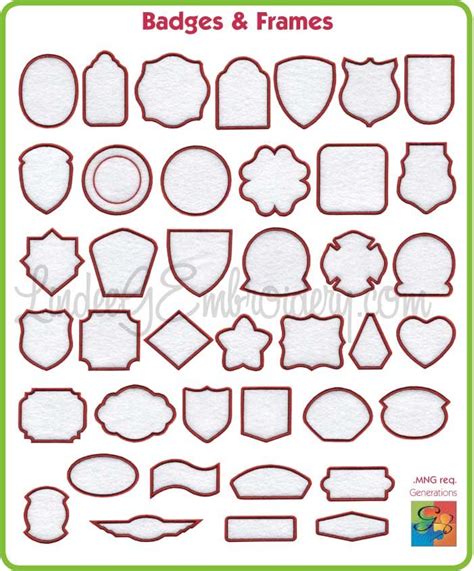 Embroidery Patch Template - Printable Word Searches