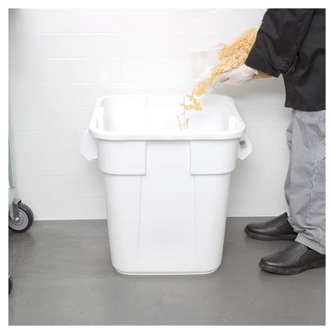 Brute® 28 Gal Square Container White