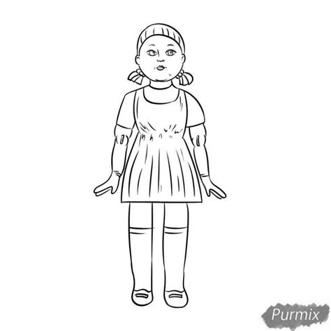 Раскраски Кукла из игры кальмара кукла (37 шт.) - скачать или ...