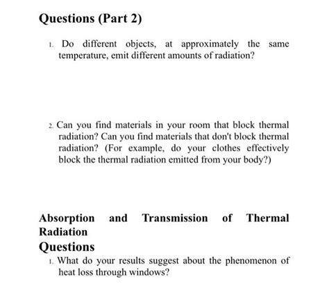 Solved EXPERIMENTI INTRODUCTION TO THERMAL RADIATION | Chegg.com
