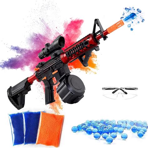 Buy Electric Gel Ball Blaster-M4A1 Toy, Auto-Manual 2 in 1 Gel Splatter ...