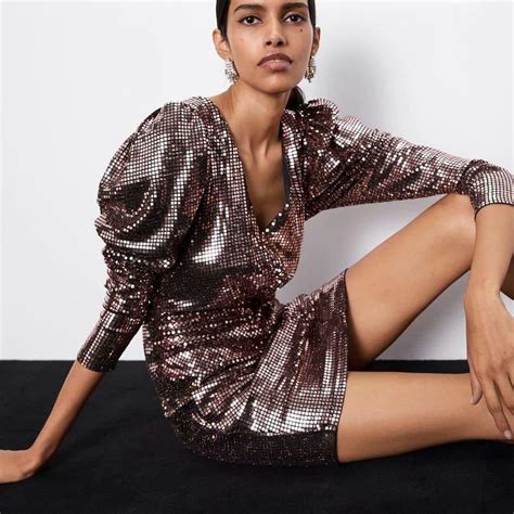 womens sequin glitter party dress upperdo