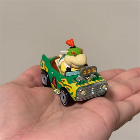 งานแท สนคามอสองจากญปน โมเดลรถ รถเหลก Hot Wheels Mario Kart Bowser Jr Flame Flyer รถ