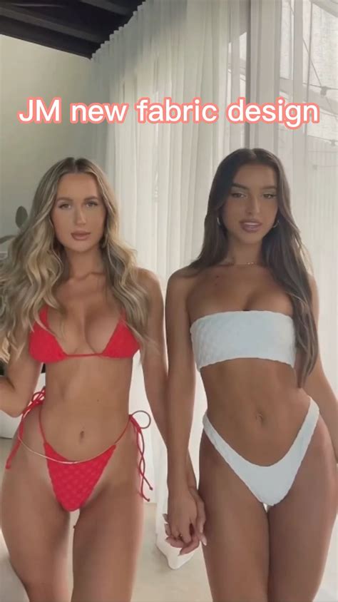 Triangle Top Thong G String Swim Wear Design Women Custom Bikini Custom Solid Color Bikinis