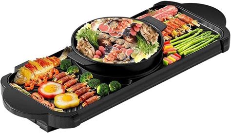 Review Nologo Bbq The Electric Thai Bbq Barbecue And Hot Pot Electric Grill In Electric