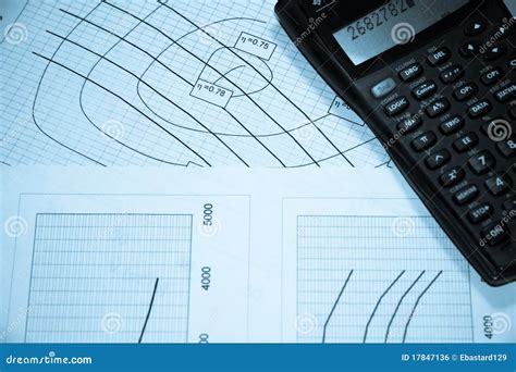 Diagrams And Calculator Stock Photo Image Of Sheet White 17847136