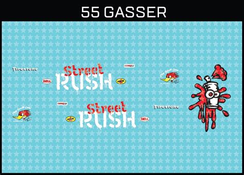 Hot Wheels 1 64 55 Gasser Street Rush Waterslide Printed White First Decals EBay Australia